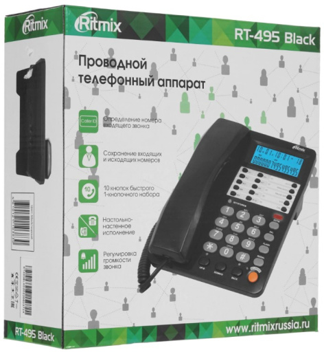 фото Телефон проводной  Ritmix RT-495