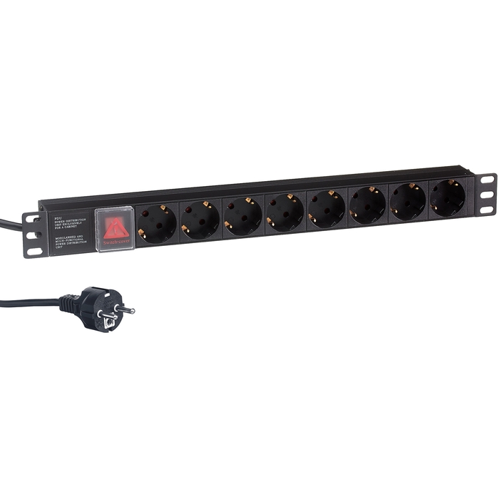 

Блок розеток Exegate ServerPro PDU-19H804 Al-8S-EU2.5CU-SW EX280843RUS (19", 1U, Алюминий, 8 Schuko, кабель с евровилкой VDE-250V-16A-3*1.5mm2, медь,, ServerPro PDU-19H804 Al-8S-EU2.5CU-SW