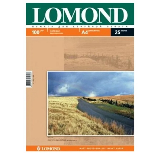 

Бумага Lomond 0102038 A4., матовая 2х сторонняя,100г/м2 25 листов, 0102038