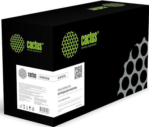

Картридж Cactus CS-W1331A лазерный черный (5000стр.) для HP Laser 408dn/MFP 432fdn, CS-W1331A