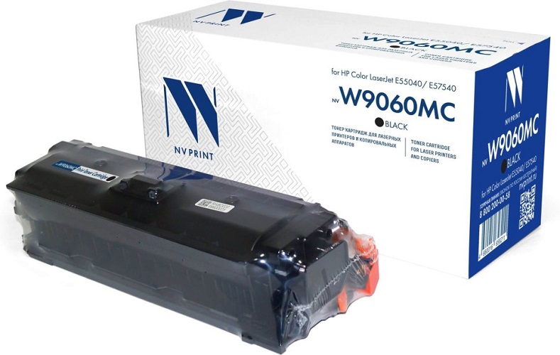 

Картридж NVP NV-W9060MCBk Black для HP Color LaserJet E55040/ E57540 (16000k), NV-W9060MCBk