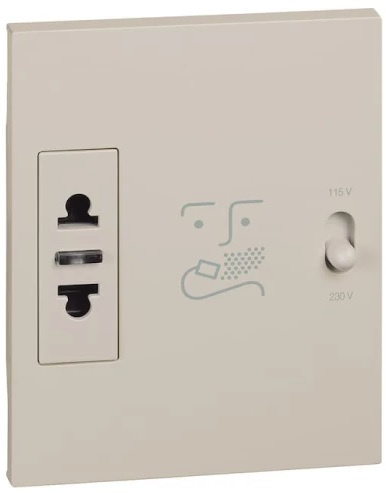 Изображение товара Механизм розетки BTicino KM4177 для электробритв IP20 серия LIVING NOW