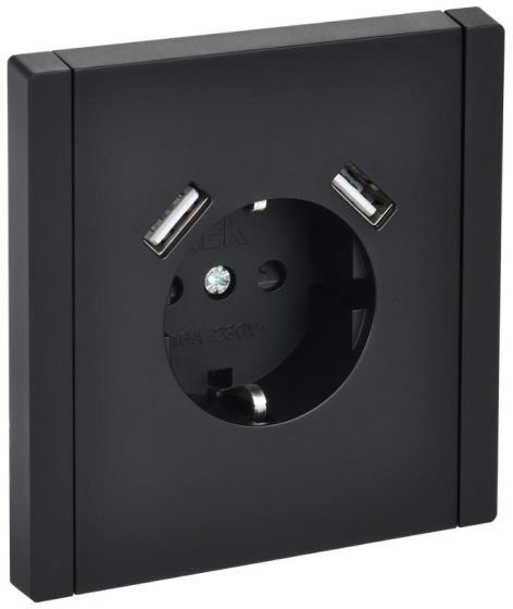 фото Розетка с заземлением с 2 USB  IEK FP-R14-16-U21-D31-K02 в Волгограде