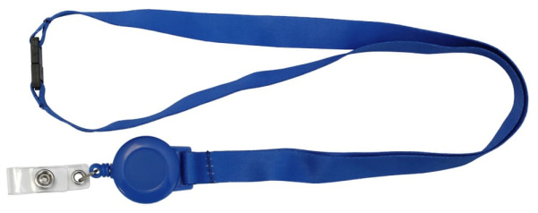 Изображение товара Ремешок для идентификационной карты Smartec ST-AC203LR-BL с пряжкой и ретрактором