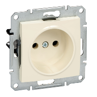 

Розетка Schneider Electric SDN2900147 Sedna 1-я без заземления, без шторок, в рамку, 16 А,250 В, IP20 (бежевая), SDN2900147