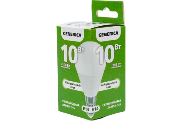 фото Лампа светодиодная GENERICA LL-G45-10-230-40-E14-G в Уфе