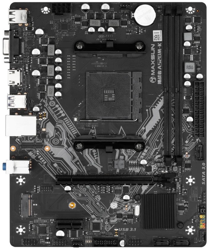 

Материнская плата mATX MAXSUN Challenger A520M-K MS-Challenger A520M-K (AM4, A520, 2*DDR4 (2133), 3*SATA, 2*M.2, 2*USB 3.2, 4*USB 2.0, PCIe x16, HDMI,, Challenger A520M-K