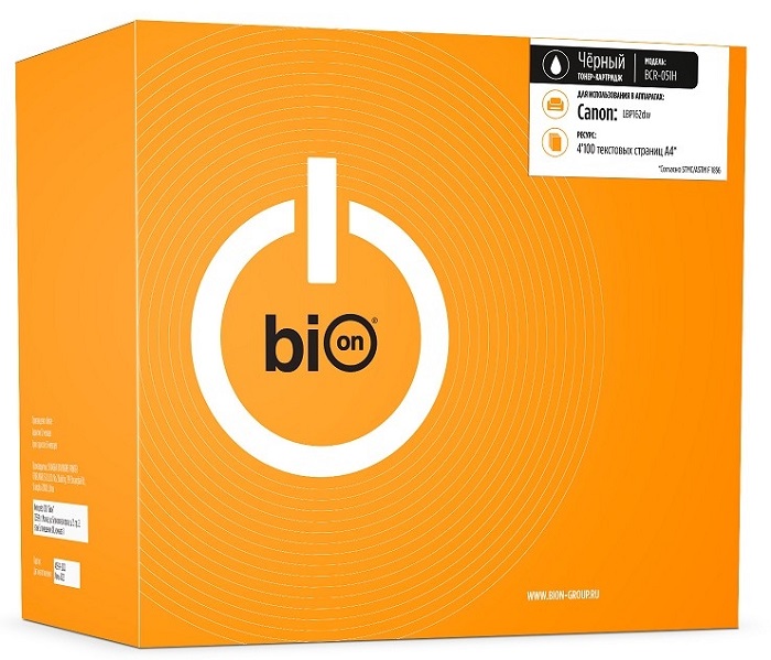 

Картридж BION BCR-051H 051H для Canon LBP162dw (4100 стр.), Черный, BCR-051H