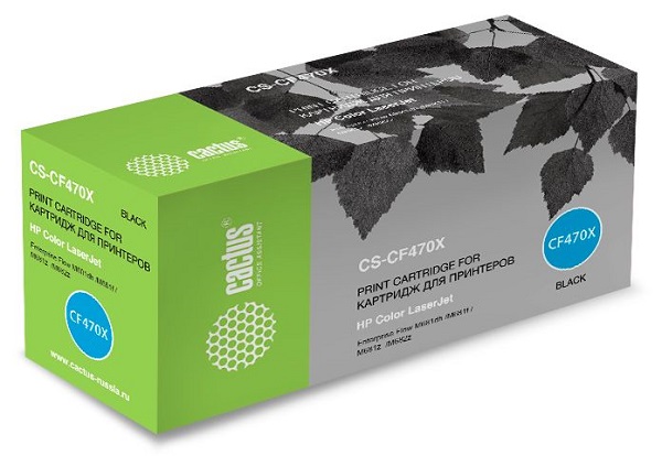 

Картридж Cactus CS-CF470X черный (28000стр.) для HP Color LJ Enterprise Flow M681dh/M681f/M681z/M682z, CS-CF470X