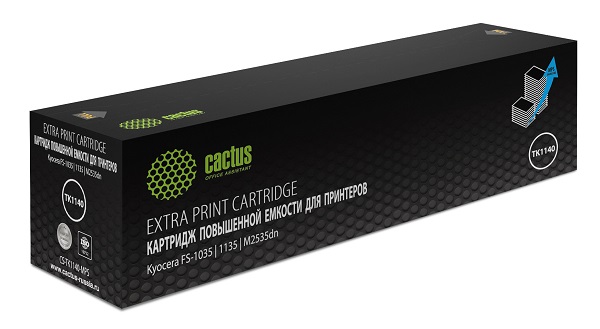 

Картридж Cactus CS-TK1140-MPS черный, 14400стр. для Kyocera FS-1035/1135/M2535dn, CS-TK1140-MPS