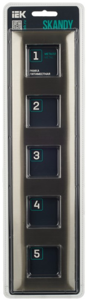 фото Рамка пятерная  IEK SK-M52-M-K50 в Ростове-на-Дону