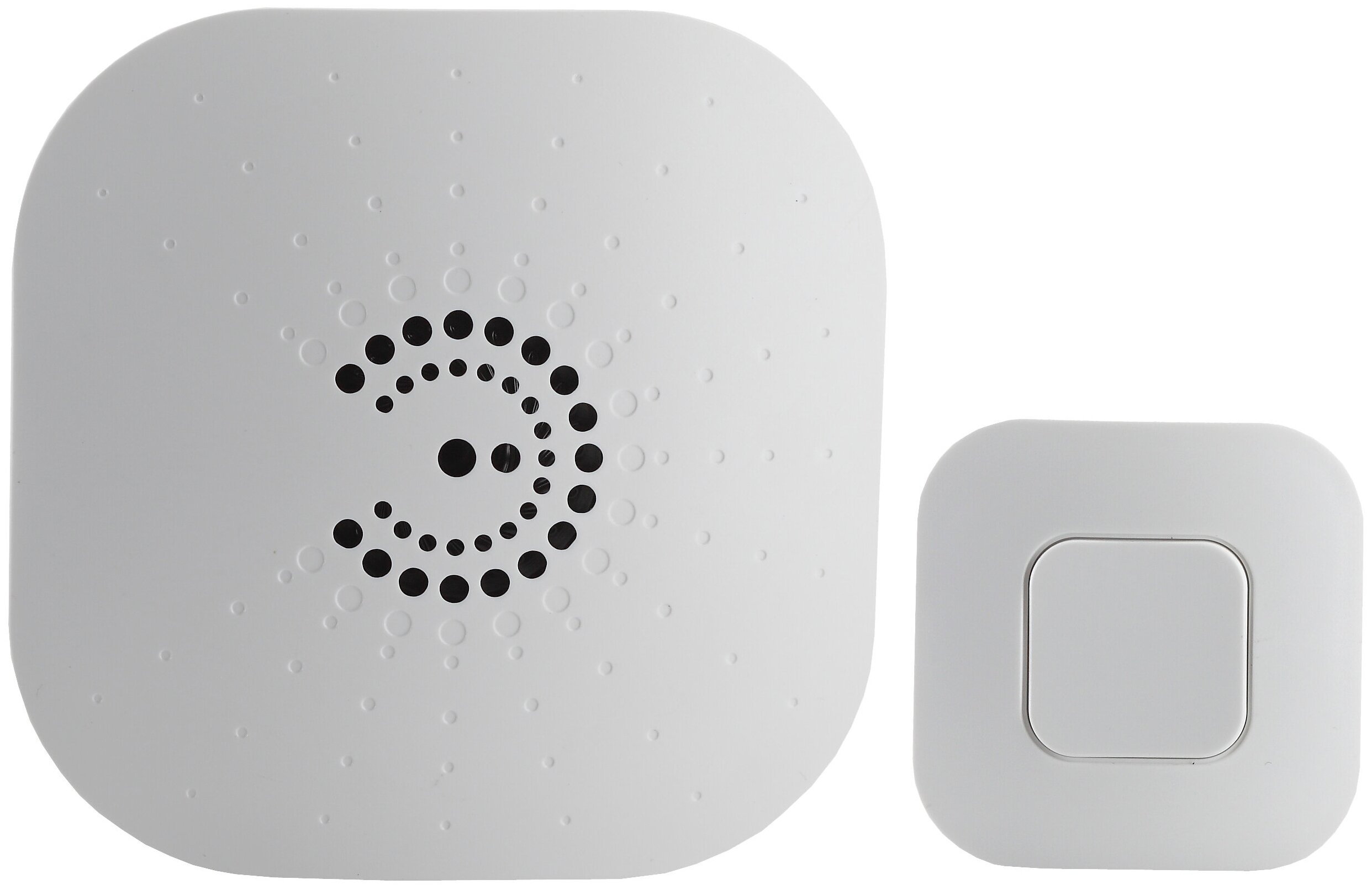 

Звонок ЭРА BIONIC Б0017748 white, беспроводной, 100м, IP44, пластик, 2 шт АА в комплект не входят, BIONIC