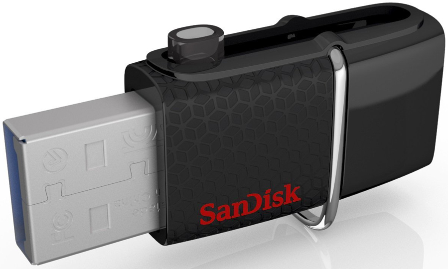 

Накопитель USB 3.0 64GB SanDisk SDDD2-064G-G46 Ultra Android Dual USB Drive 64GB, Retail, 4x, SDDD2-064G-G46