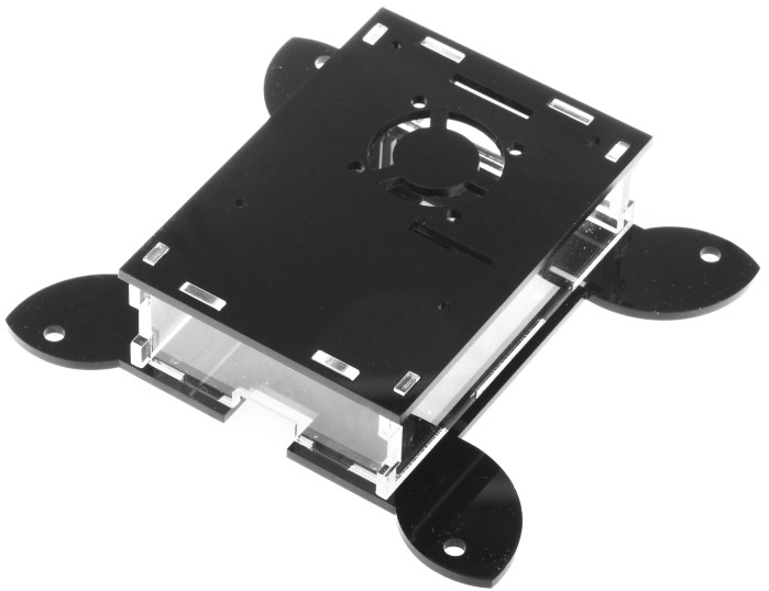 

Корпус Qumo RS043 VESA 100x100 + вентилятор, для Raspberry Pi 4, акрил, black, RS043