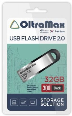 фото Накопитель USB 2.0 32GB OltraMax OM-32GB-300-Black в Красноярске