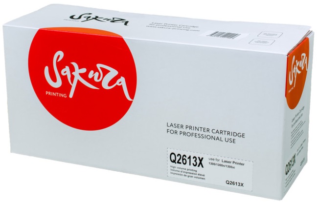 

Картридж Sakura SAQ2613X для HP LaserJet 1300/1300n/1300x, черный, 4000 к., SAQ2613X