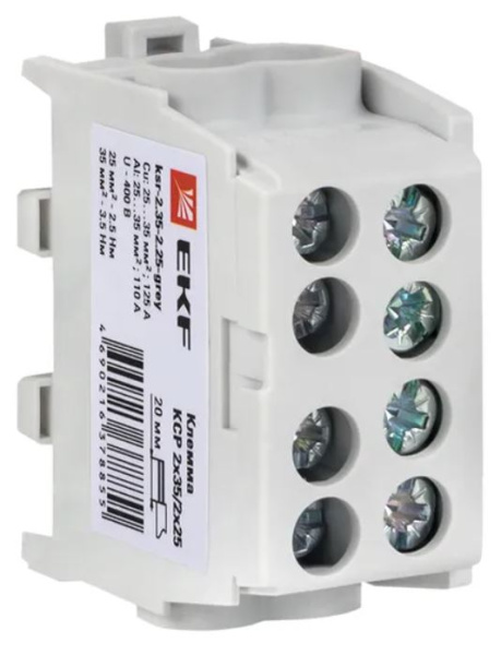 фото Клемма распределительная  EKF ksr-2.35-2.25-grey в Ростове-на-Дону