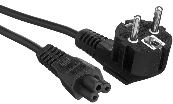 Изображение товара Кабель питания Exegate PC5-1,8P для ноутбуков 1.8 м прямой разъем