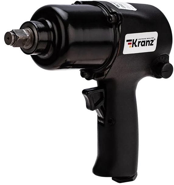 

Гайковерт KRANZ KR-80-0702 пневматический 1/2", 680 Нм, KR-80-0702