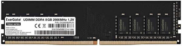 фото Модуль памяти DDR4 8GB Exegate Value в Уфе