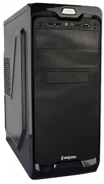 Изображение товара Корпус Exegate UN-604-UNS350 ATX Mid Tower с вентиляторами и I/O панелью