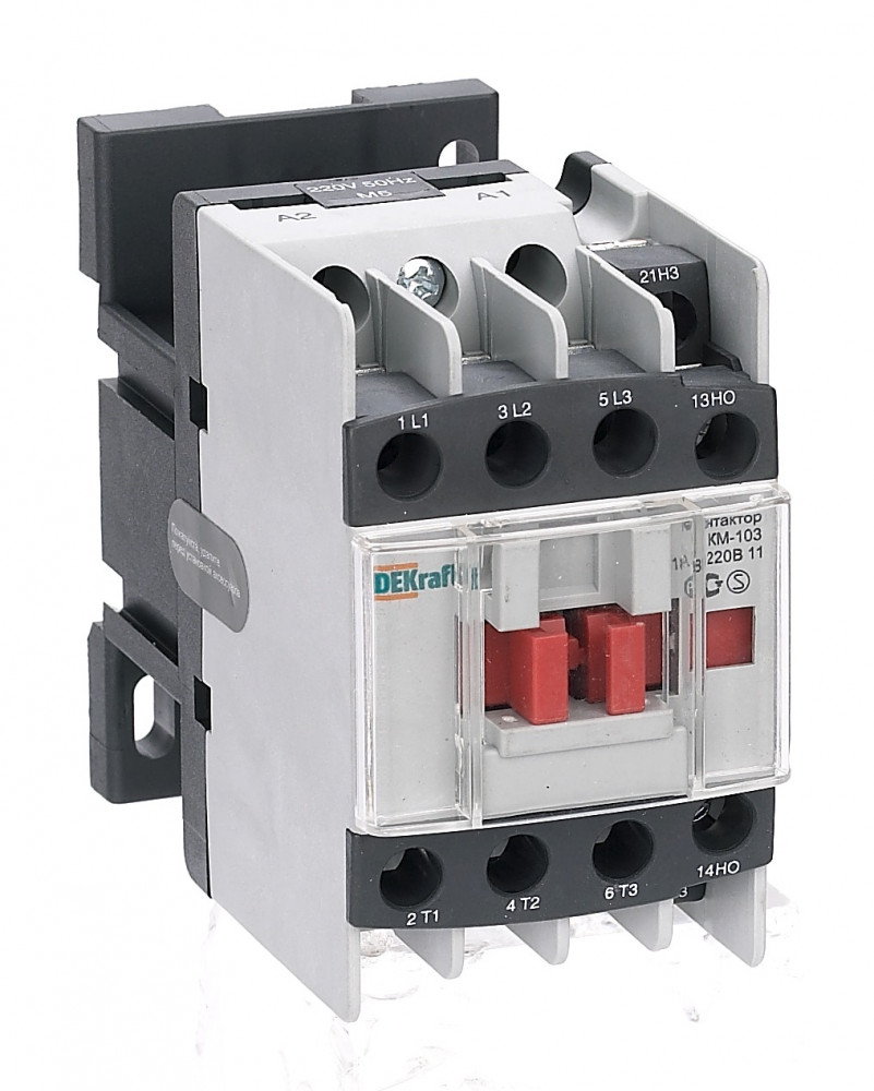 

Контактор DEKraft 22113DEK 18А 220В АС3 1НО+1НЗ, 22113DEK