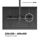фото Кронштейн потолочный UNITEKI LCD3218C