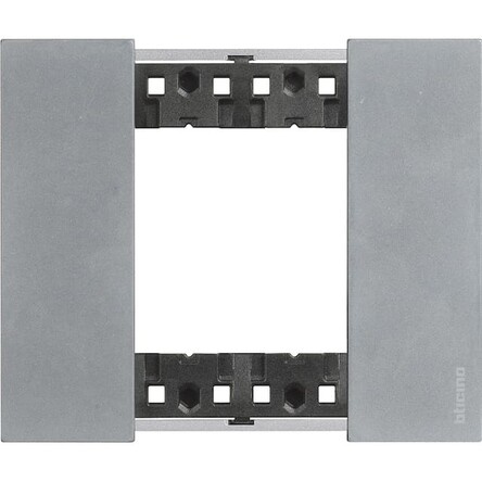 Изображение товара Декоративная рамка для электроприборов BTicino KA4802NW серия Living Now 2 модуля