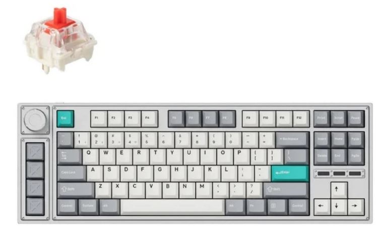 

Клавиатура Keychron Lemokey L3 L3-X1 QMK, 91 клавиша, алюминиевый корпус, RGB, Gateron Jupiter Red Switch, Lemokey L3