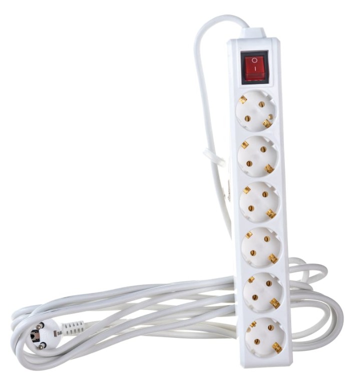 

Удлинитель IEK WYP10-16-06-05-ZK-N 6х5м с заземл. 16А IP20 У06К 2P+PE 250В 3х1 с выкл., WYP10-16-06-05-ZK-N