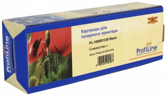 

Картридж ProfiLine PL_106R01338_BK для принтеров Xerox Phaser 6125 Black 2000 копий, PL_106R01338_BK