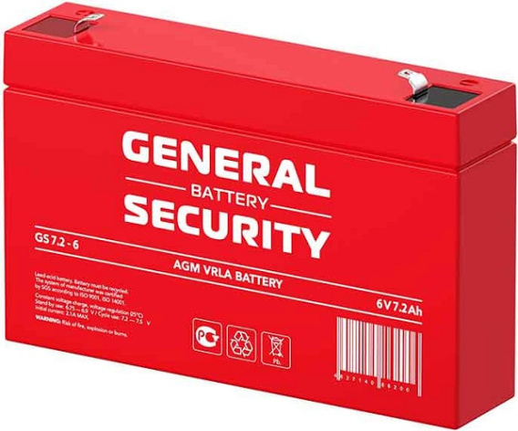 фото Аккумулятор  General Security GS7.2-6 в Красноярске