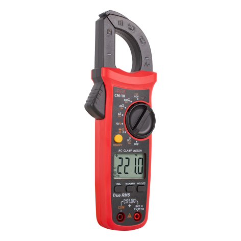 Изображение товара Цифровые токовые клещи RGK CM-10 для измерения переменного тока до 600А