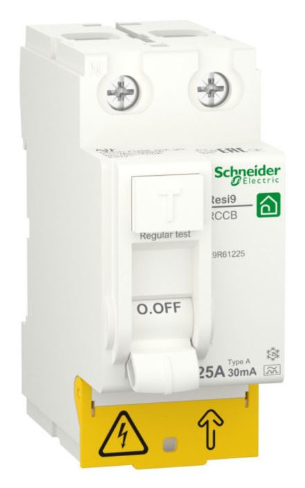 

Выключатель Schneider Electric RESI9 R9R61225 дифференциального тока (УЗО) 25А 2P 30мА тип A, RESI9