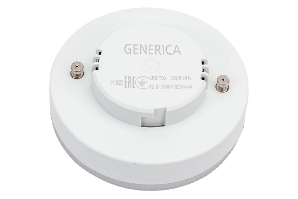 фото Лампа светодиодная GENERICA LL-T80-12-230-30-GX53-G в Красноярске