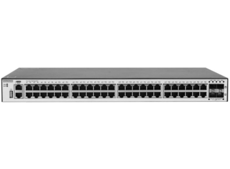

Коммутатор управляемый OSNOVO SW-48G4X-L3ST стекируемый L3 Gigabit Ethernet на 48xRJ45+4x10G SFP+Uplink. Порты: 48xGE (10/100/1000Base-T)+4x1G/10G SFP, SW-48G4X-L3ST