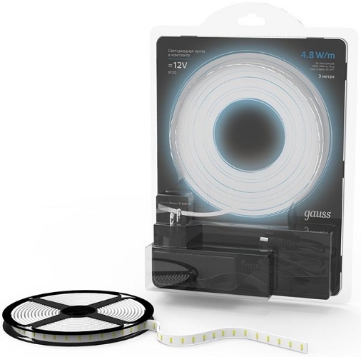 

Лента светодиодная Gauss 312000248 SMD 3м, 312000248