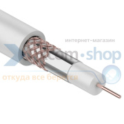 фото Кабель Rexant RG-59U+CU, (64%), 75 Ом, 305м., белый