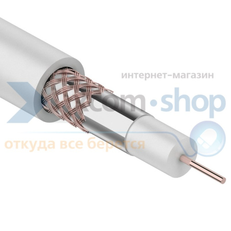 фото Кабель  Rexant RG-59U+CU, (64%), 75 Ом, 305м., белый в Волгограде
