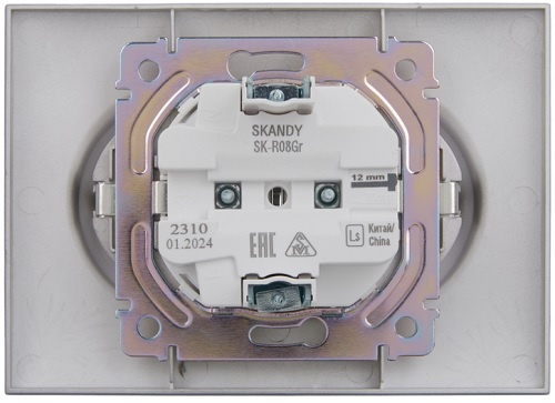 фото Розетка двухместная с заземлением в сборе IEK SK-R21-16-K03-F в Казани