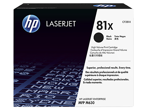 

Картридж HP 81X CF281X для LaserJet Pro MFP M630dn/f/h/z (25000стр.) чёрный, 81X
