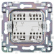 фото Выключатель двухклавишный с подсветкой  IEK SK-V20-2-10-K01