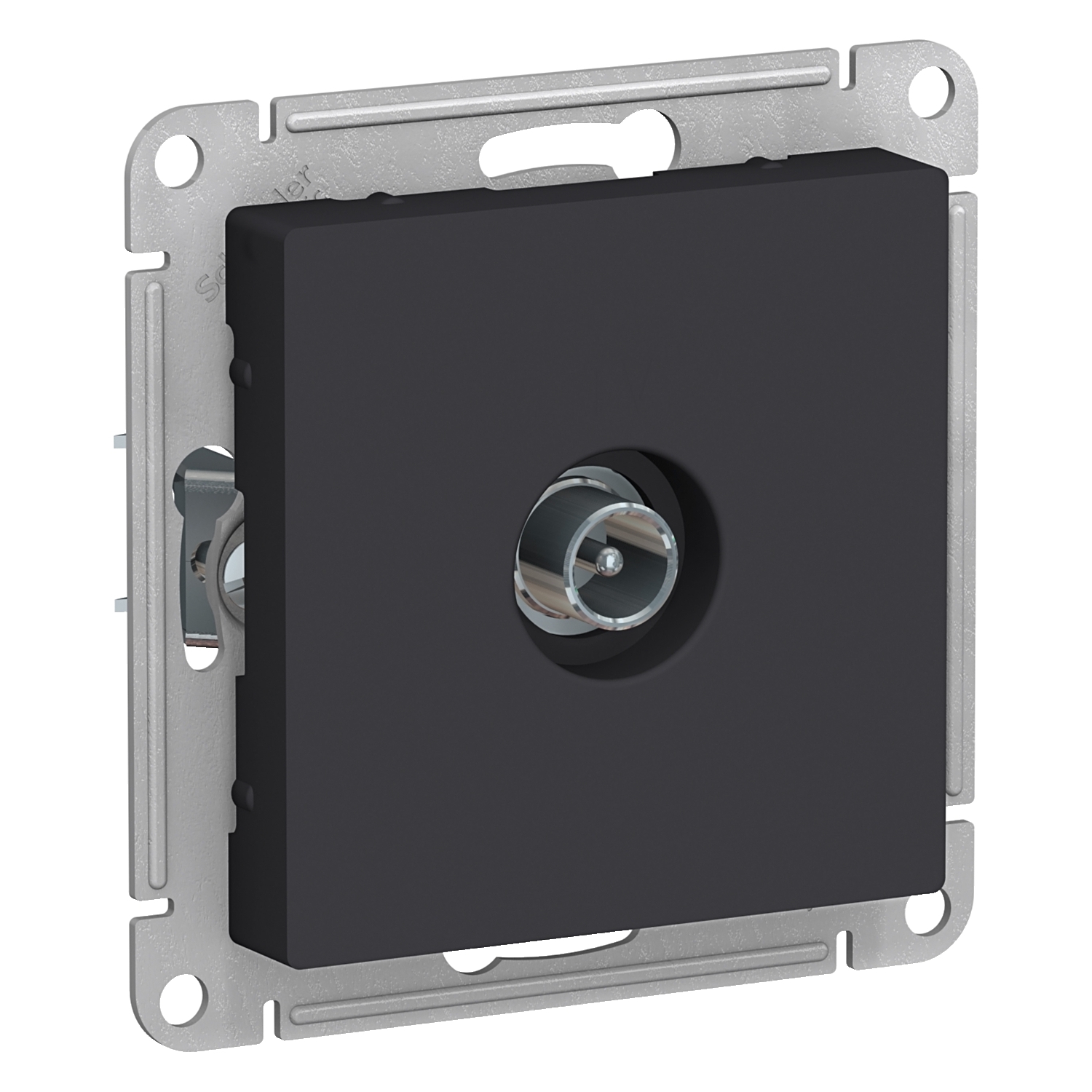 

Розетка Schneider Electric ATN001091 AtlasDesign, TV, оконечная, 1DB, механизм, карбон, ATN001091