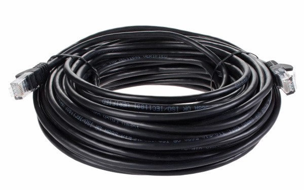 фото Кабель патч-корд U/UTP 5e кат. 20м iOpen ANP511_20M_BK в Омске