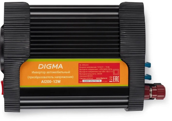 фото Инвертор автомобильный Digma AI200-12W в Перми