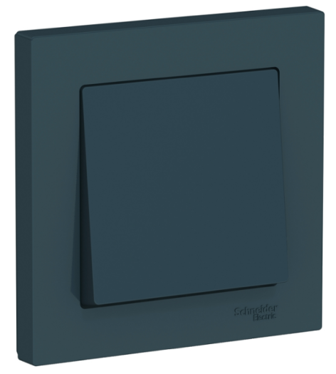 Изображение товара Выключатель встраиваемый Systeme Electric AtlasDesign IP20 1 клавиша зеленый