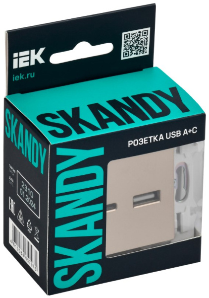 фото Розетка USB  IEK SK-U22-D31-K98 в Санкт-Петербургe