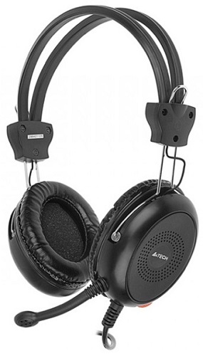 

Гарнитура A4Tech HS-30 черная, 2м, HS-30