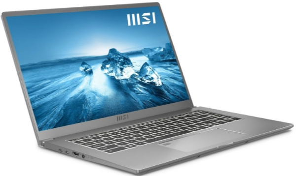 фото Ноутбук  MSI Prestige 15 A12UC 15.6 ", Core i7, 16 Гб RAM, 1 Тб SSD, GeForce RTX 3050, Серебристый