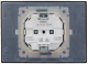 фото Розетка двухместная с заземлением в сборе IEK SK-R26-16-44-K02-F